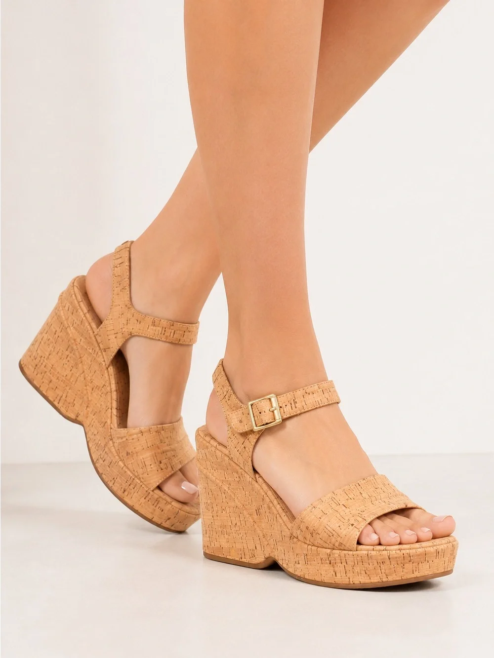 Korks Bardot II Wedge Comfort Sandals New!